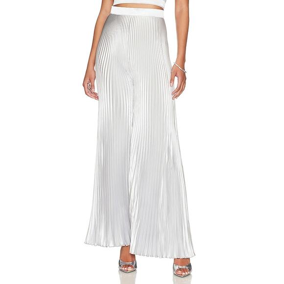 L'Idee 'Bisous' Silver Polyester Pant Size 10 / M - Picture 1 of 5